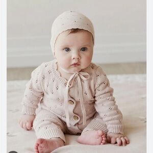 Jamie Kay Pink Knit Baby One Piece size 1Y